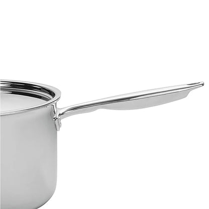 Winco TGAP-7 7 Qt. Tri-Gen Tri-Ply Induction Ready Sauce Pan with Cover