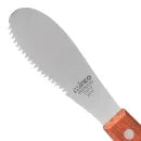 Winco TN713 3 5/8" Stainless Steel Sandwich Spreader with Wood Handle