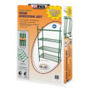 Winco VEXS-1848 18" x 48" x 72" Epoxy Coated Wire Shelving Set