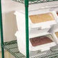 Winco VEXS-2436 24" x 36" x 72" Epoxy Coated Wire Shelving Set