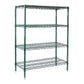 Winco VEXS-2448 24" x 48" x 72" Epoxy Coated Wire Shelving Set
