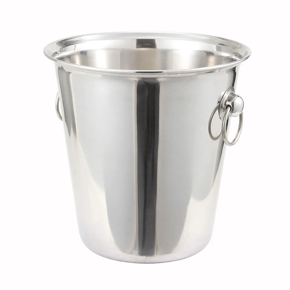 Winco WB-4 4 Qt. Stainless Steel Wine Bucket