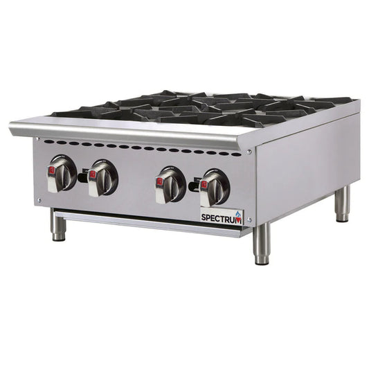 Winco NGHP-4 Spectrum 24" 4 Burner Gas Hot Plate