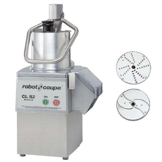 Robot Coupe CL52 Full Moon Pusher Continuous Feed Food Processor with 2 Discs