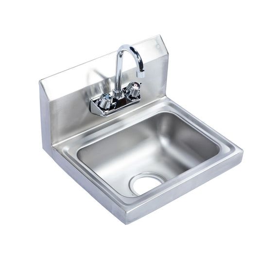 Armor 15" Stainless Steel Wall Hung Hand Sink with Faucet