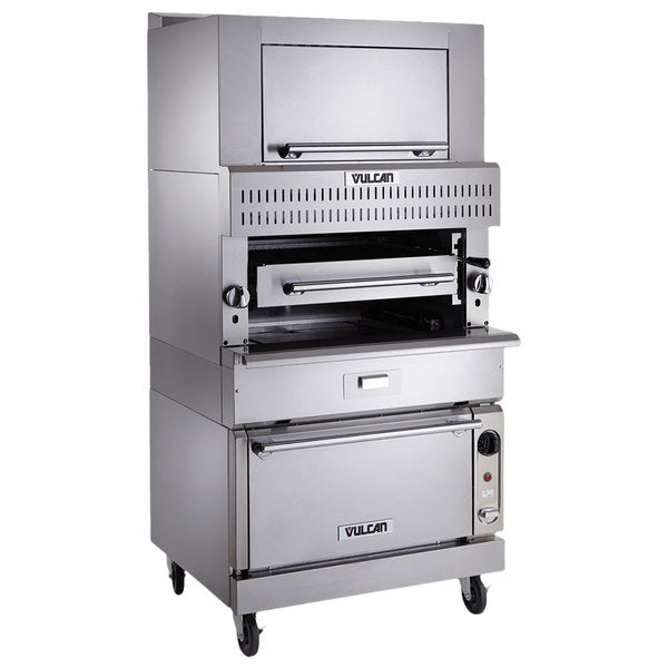 Vulcan VIR1F Gas Upright Infrared Broiler w/ Finishing Oven