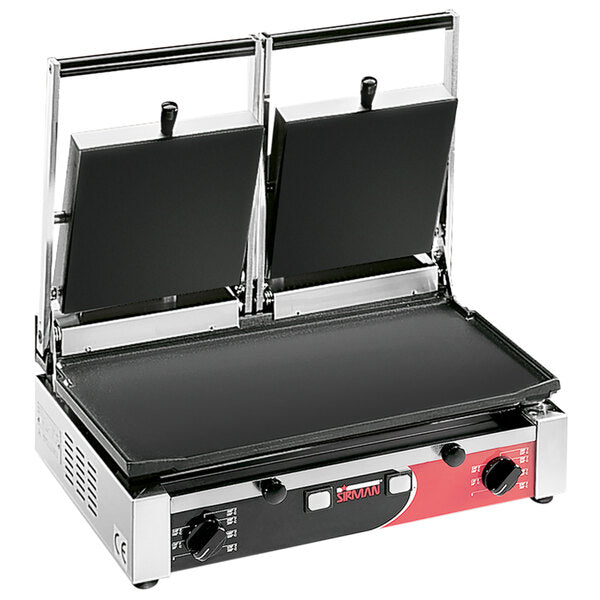 Sirman PD LL Double Panini Grill w/ Grooved Top & Flat Bottom