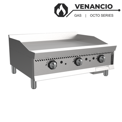 Venancio O60GM Octo Series 60" Manual Control Countertop Gas Griddle