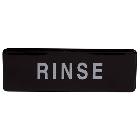 Winco SGN-327 - Information Signs, 9"W x 3"H - SGN-327 - Rinse