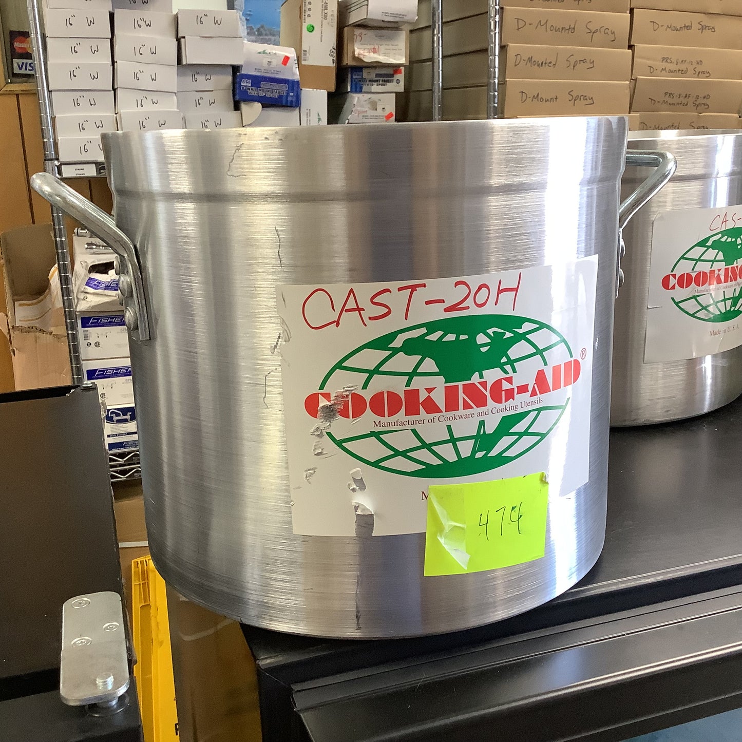 Cooking Aid 20 Qt. Heavy Duty Aluminum Stock Pot