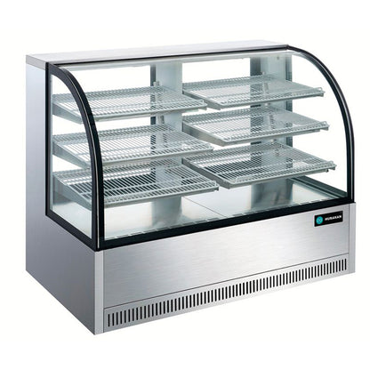 Hurakan HKN-BCC59 59" Curved Glass Refrigerated Bakery Case