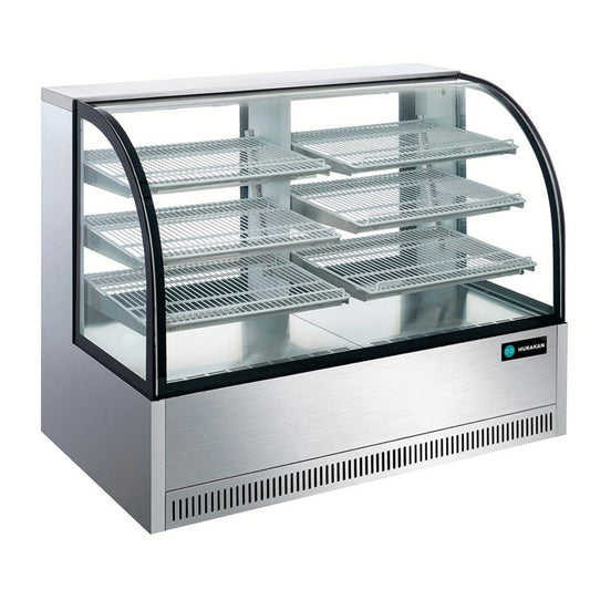 Hurakan HKN-BCC50 50" Curved Glass Refrigerated Bakery Case