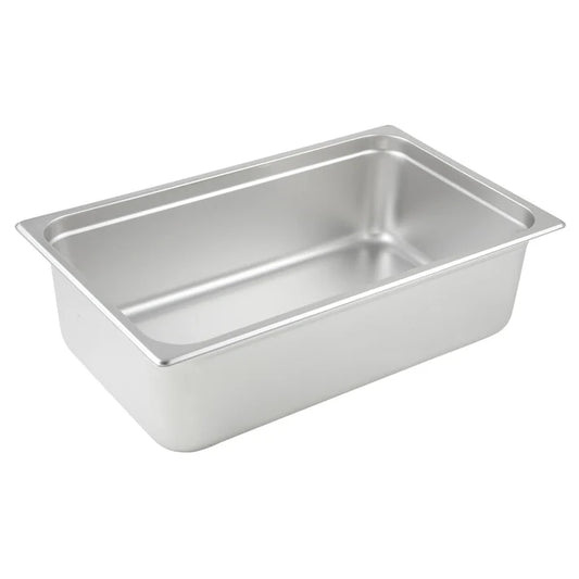 Winco SPJL-106 - Anti-Jam Steam Pan, 25 Gauge Stainless Steel - Full Size,  6" Depth