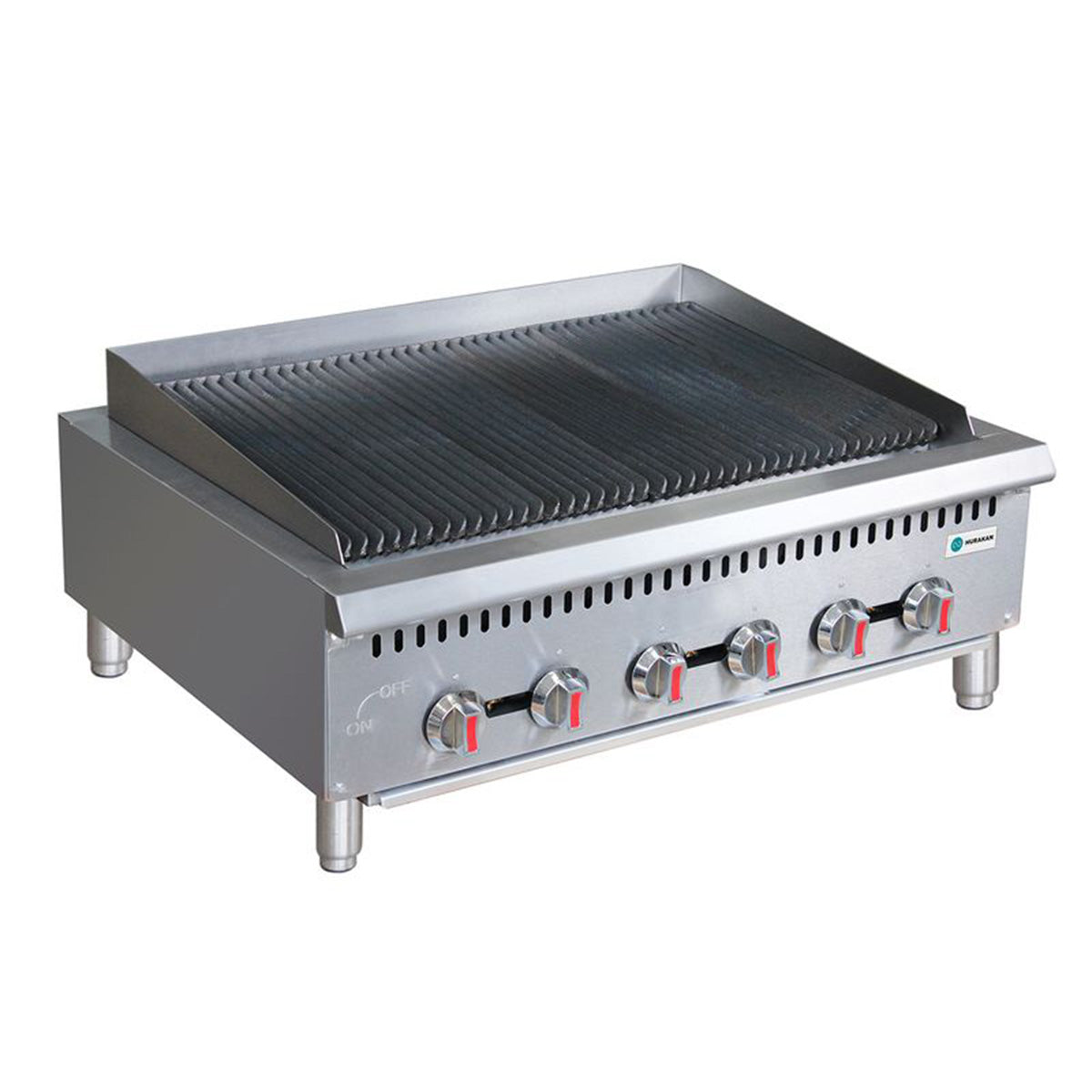 Hurakan HKN-GLB36LA 36" Lava Rock Gas Charbroiler