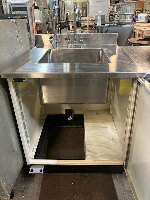 [USED] Custom 30" x 30" Stainless Steel Hand Sink Cabinet