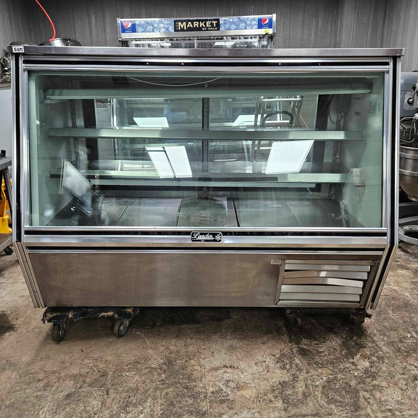 [USED] Leaders ERHD72ES 72" High Straight Glass Refrigerated Deli Case