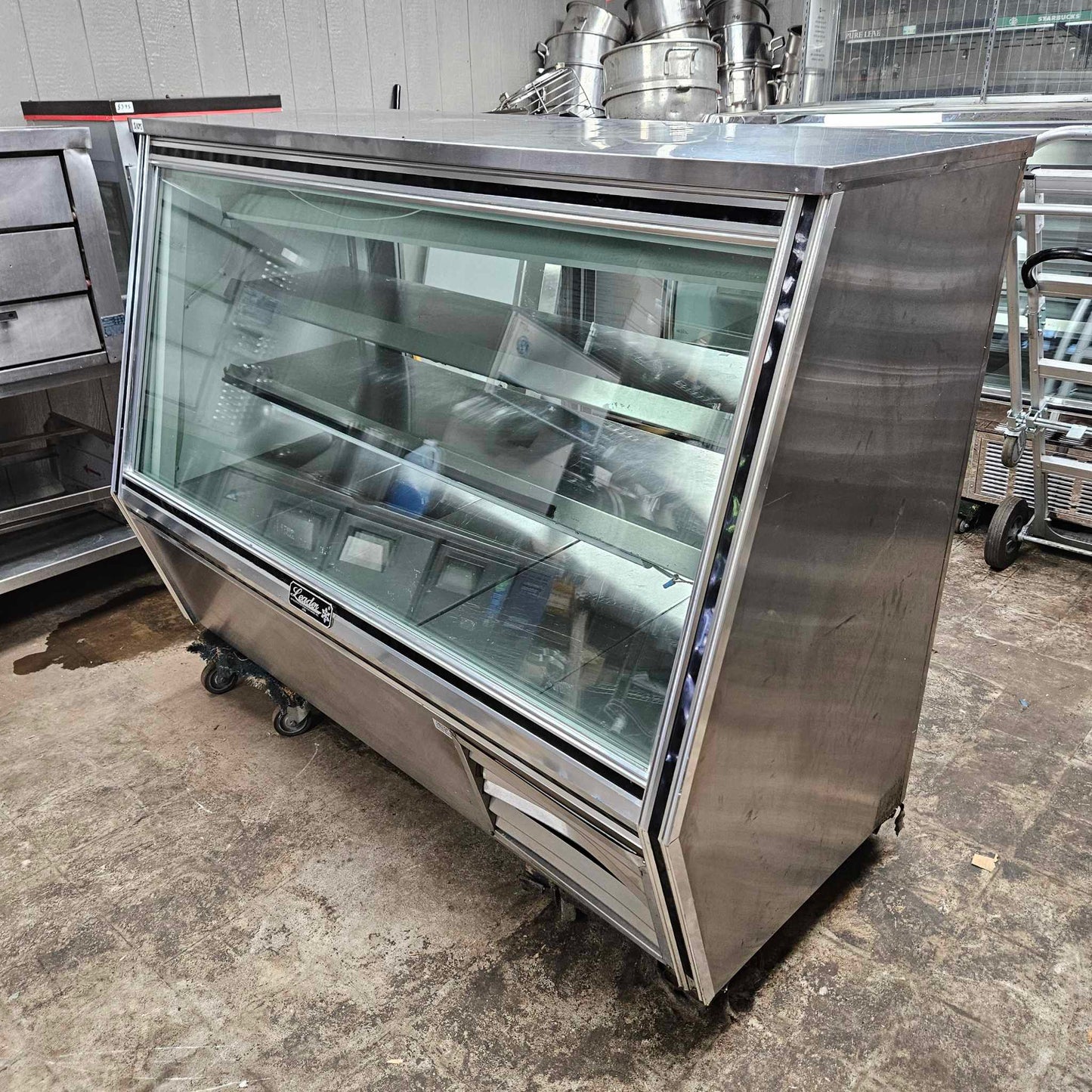 [USED] Leaders ERHD72ES 72" High Straight Glass Refrigerated Deli Case