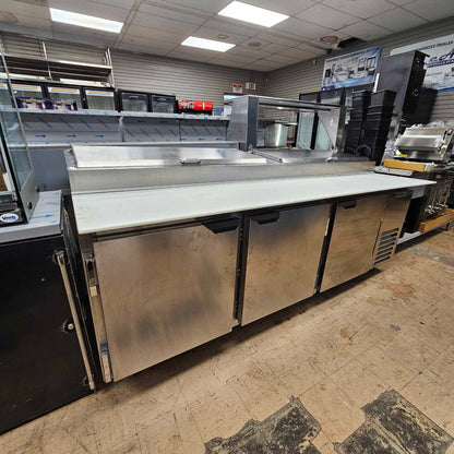 [USED] Beverage Air DP93HC 93" Refrigerated Pizza Prep Table