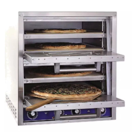 Bakers Pride P44S Double Deck Electric Countertop Pizza/Pretzel Oven