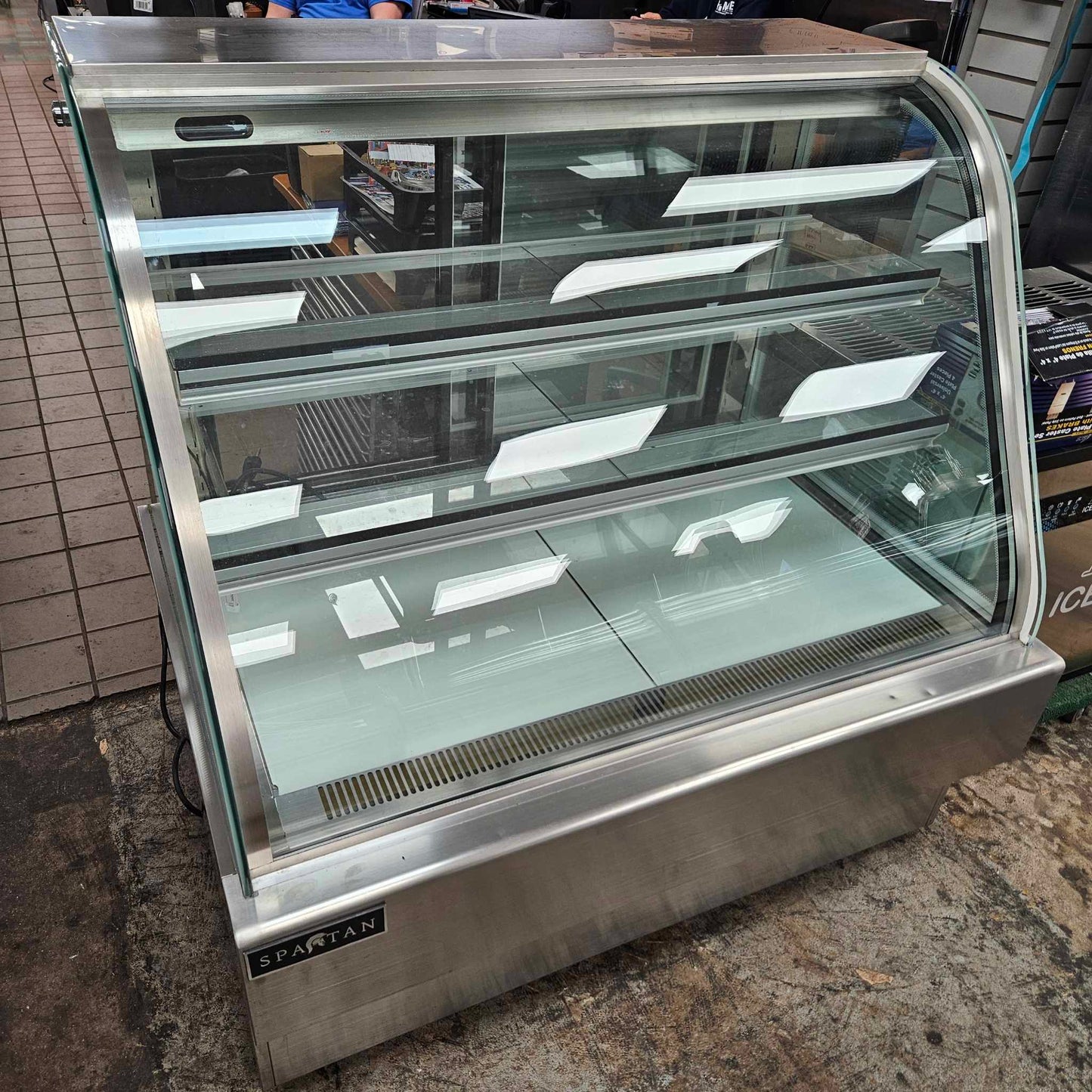 [USED] Spartan SD-48 48" Curved Glass Refrigerated Deli Display Case