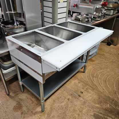 Bevles BVST-3-120 44" Electric 3 Well Steam Table - 120V [OPEN-BOX]