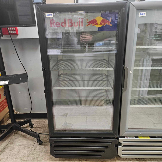 [USED] Imbera VR10-R2 Red Bull Single Door Beverage Refrigerator