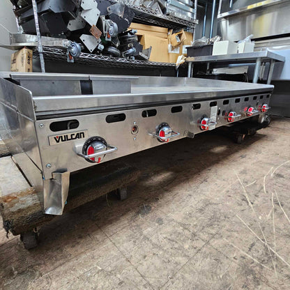 [USED] Vulcan MSA72-30 Natural Gas Heavy Duty Thermostatic Griddle (30" Deep Cooktop)