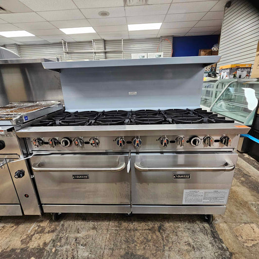 Dukers DCR60-10B 60" Natural Gas Range with 10 Open Burners [OPEN-BOX]