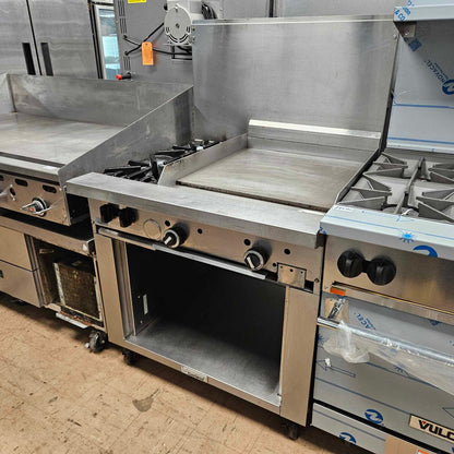 [USED] Garland G36-2G24S 36" Natural Gas Range w/ 24" Griddle & Storage Base