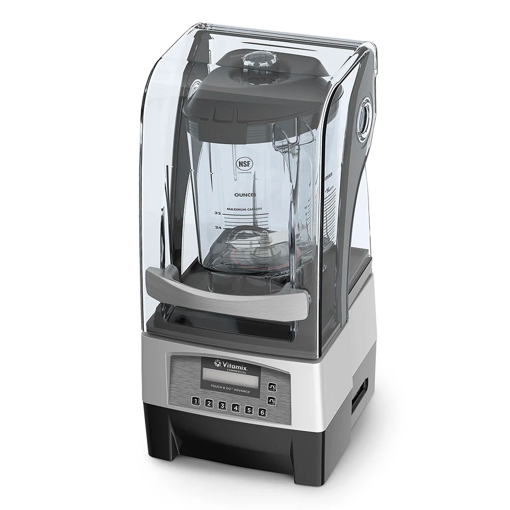 Vitamix 68255 Touch & Go Advance Blending Station 2.3 hp Blender with Cover and 32 oz. Tritan Container