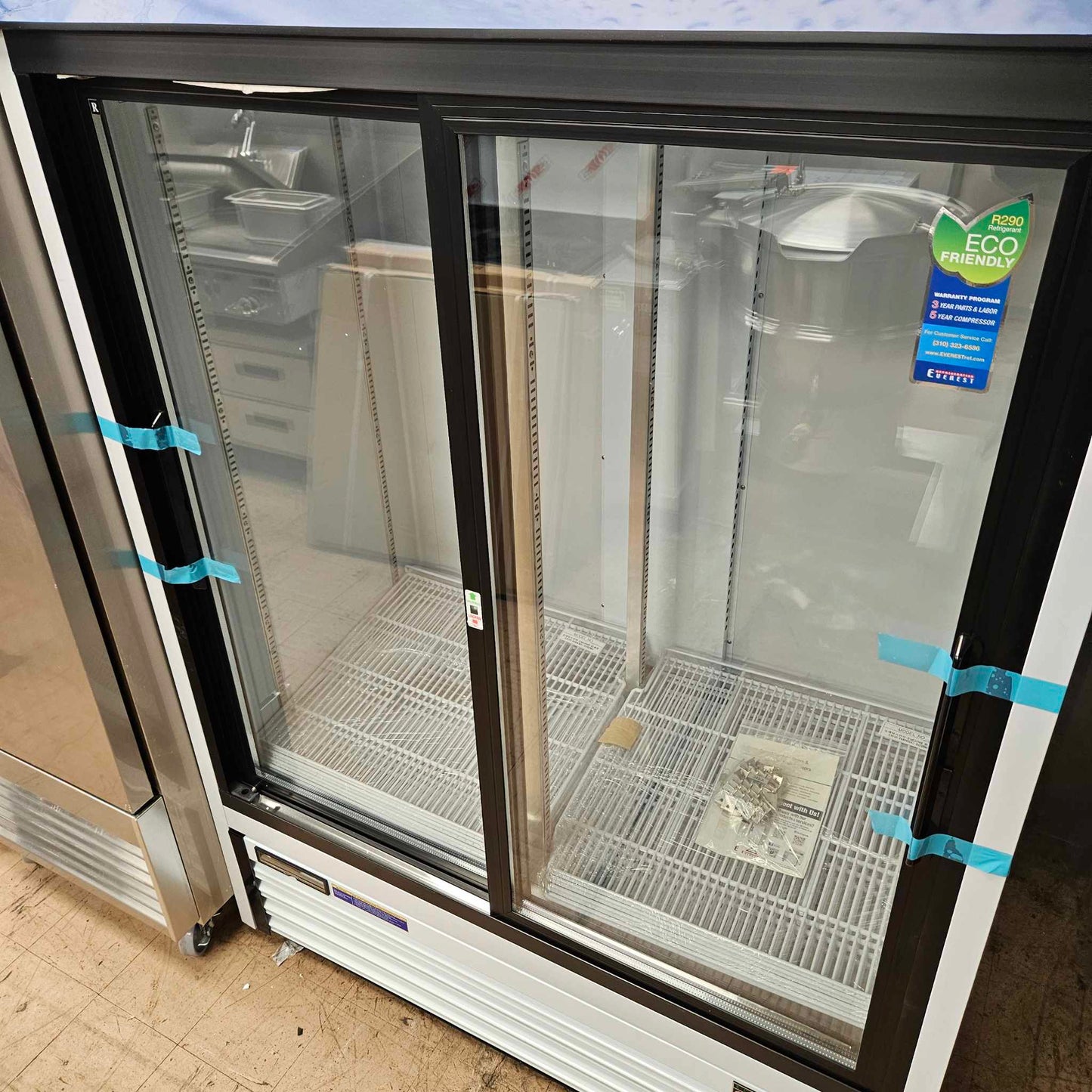 Everest EMGR48 54" Glass Sliding Door Merchandiser Refrigerator [OPEN-BOX]