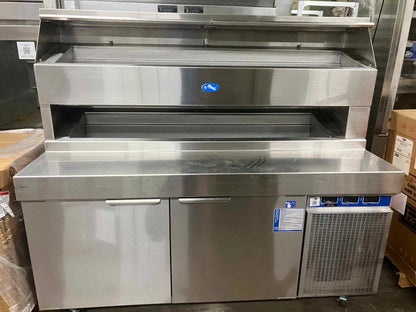 Randell 8148D-290 48" W Refrigerated Raised Rail Pizza Prep Table [OPEN-BOX]