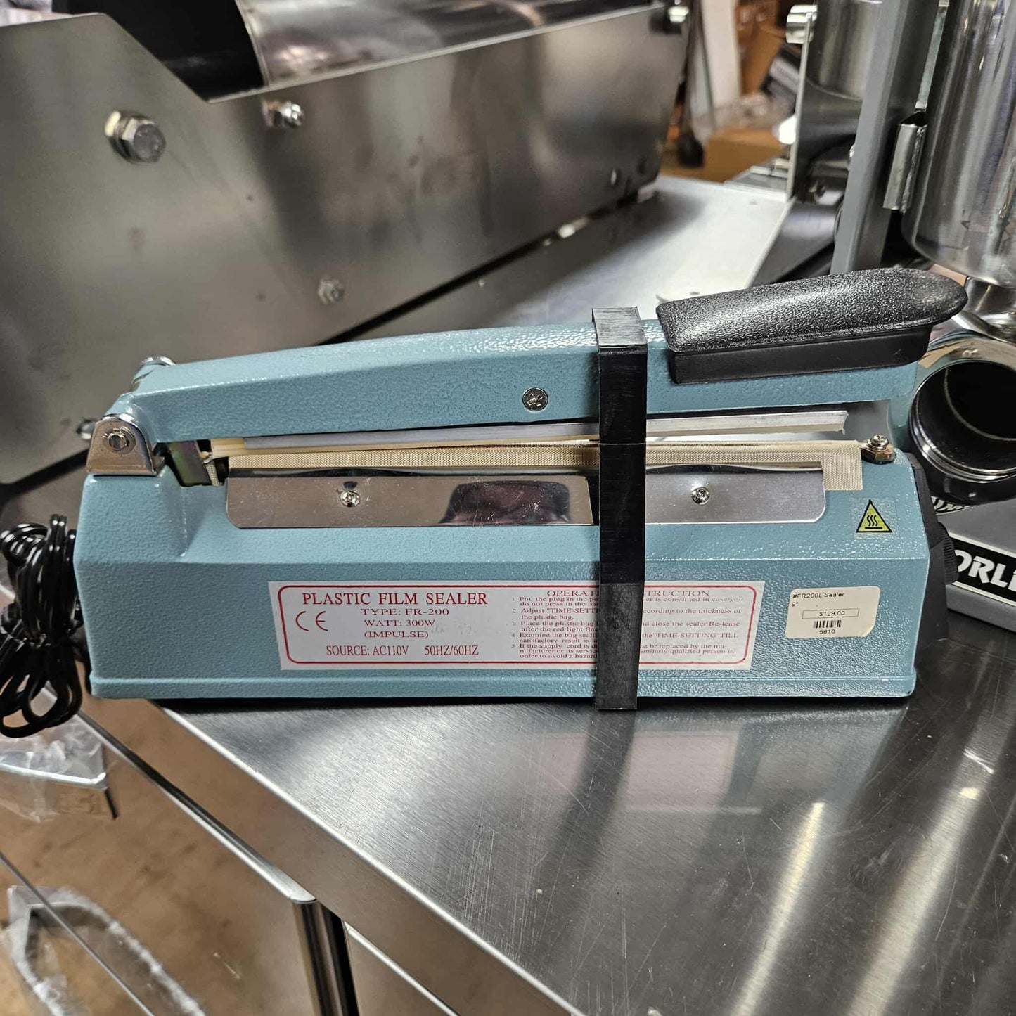 8" Plastic Film Impulse Sealer [OPEN-BOX]