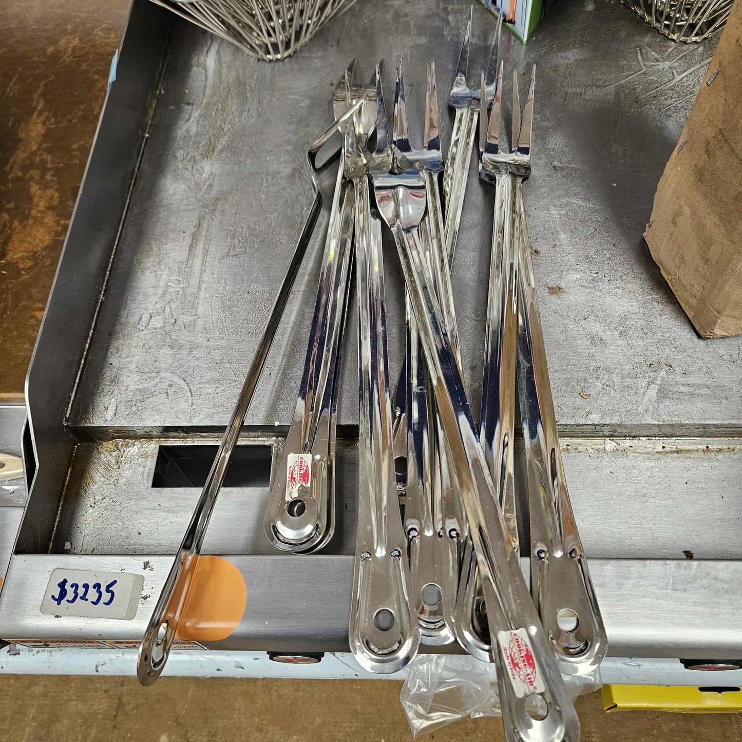 18" Stainless Steel Basting Fork