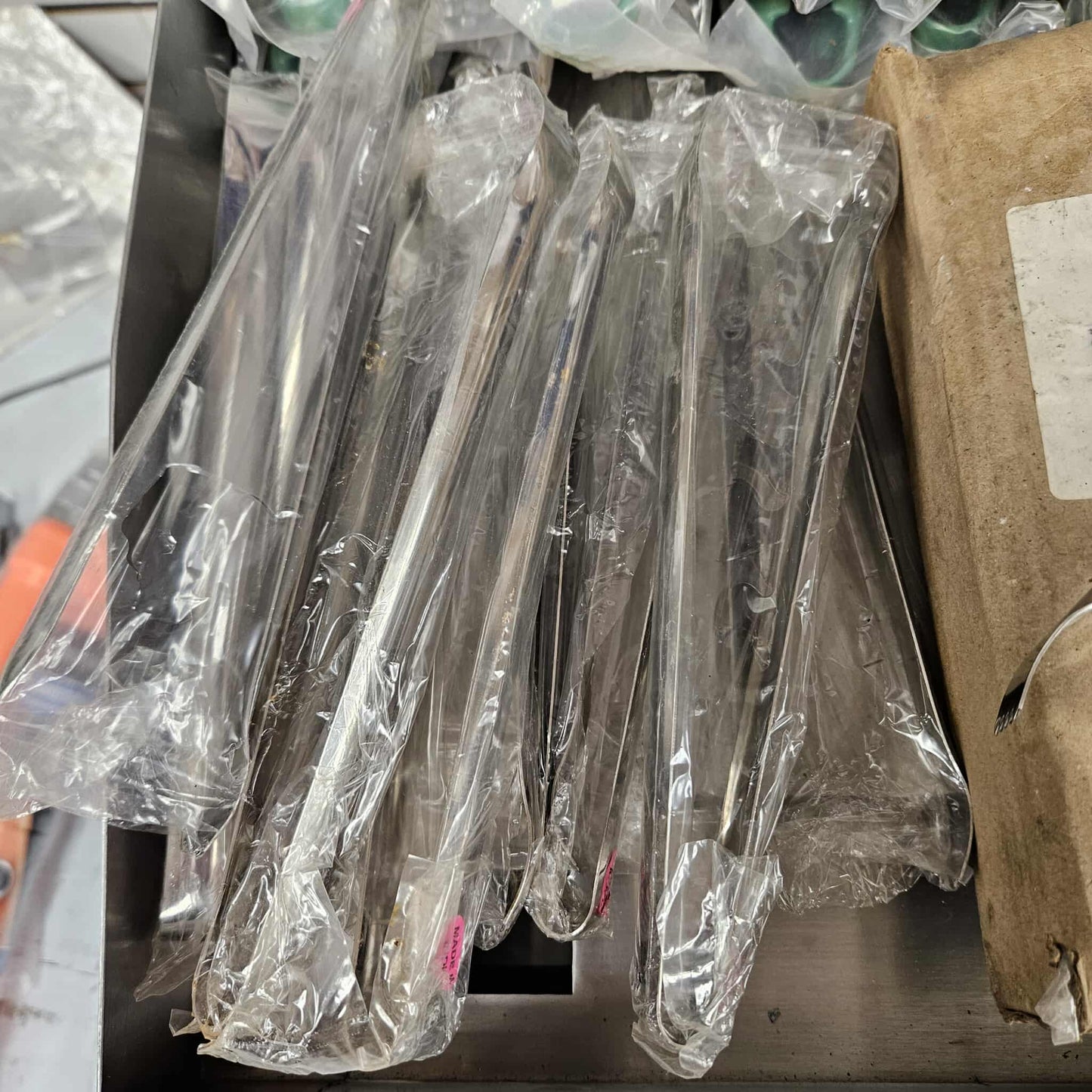 9" Stainless Steel Pom Tongs