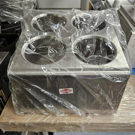 Stainless Steel Four Hole Utensil Organizer