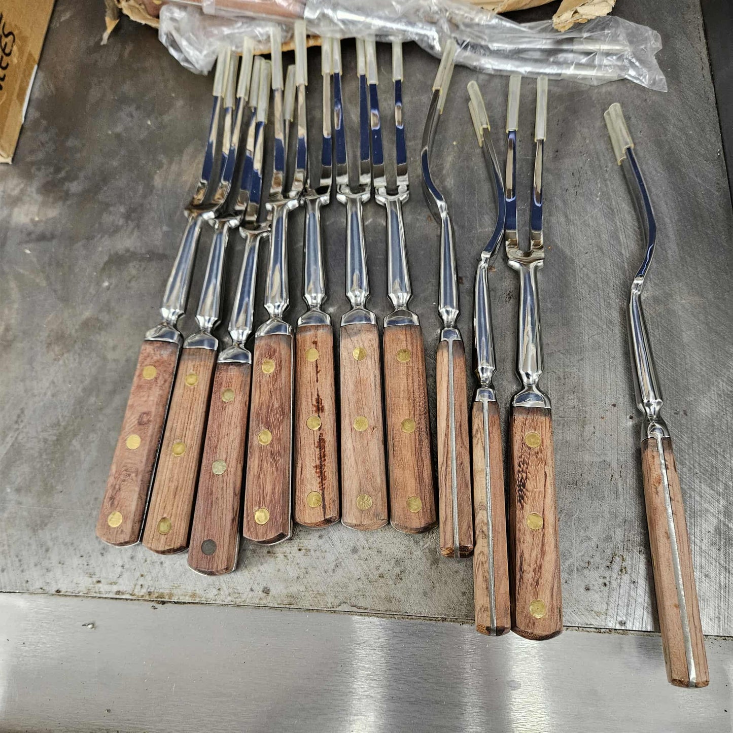 14" Carving Fork with Wooden Handle