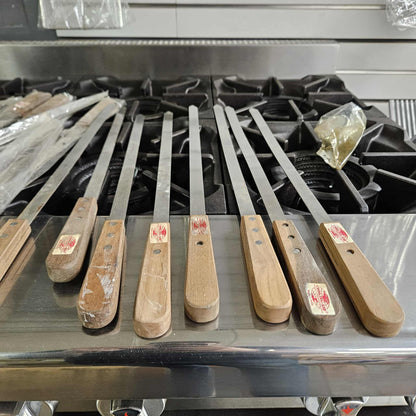 20" Flat Skewer with Rosewood Handle