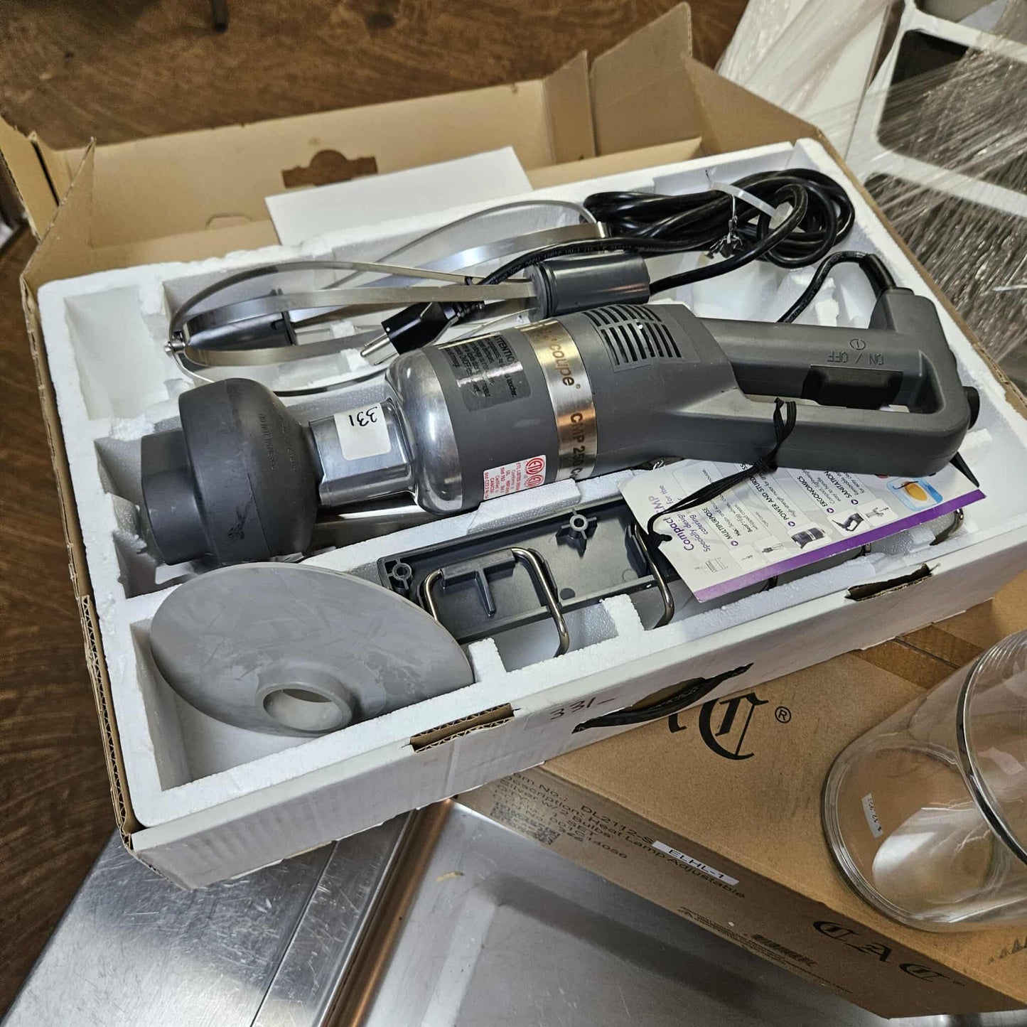 Robot Coupe CMP250 Combi Compact 10"  1/2 HP Immersion Blender w/ 8" Whisk [OPEN-BOX]