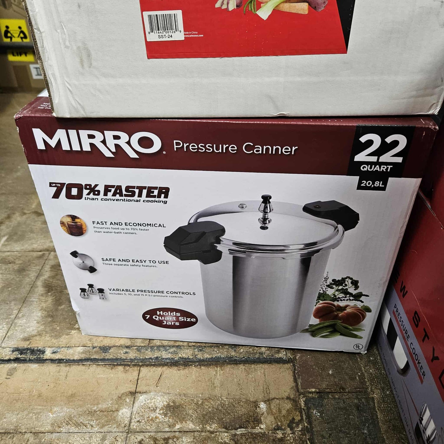 Mirro 22 Qt. Stainless Steel Pressure Cooker