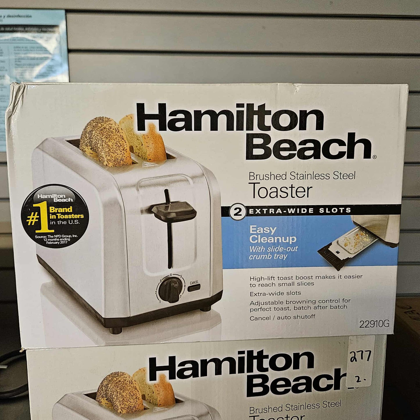 Hamilton Beach Brushed Stainless Steel 2-Slice Toaster [OPEN-BOX]