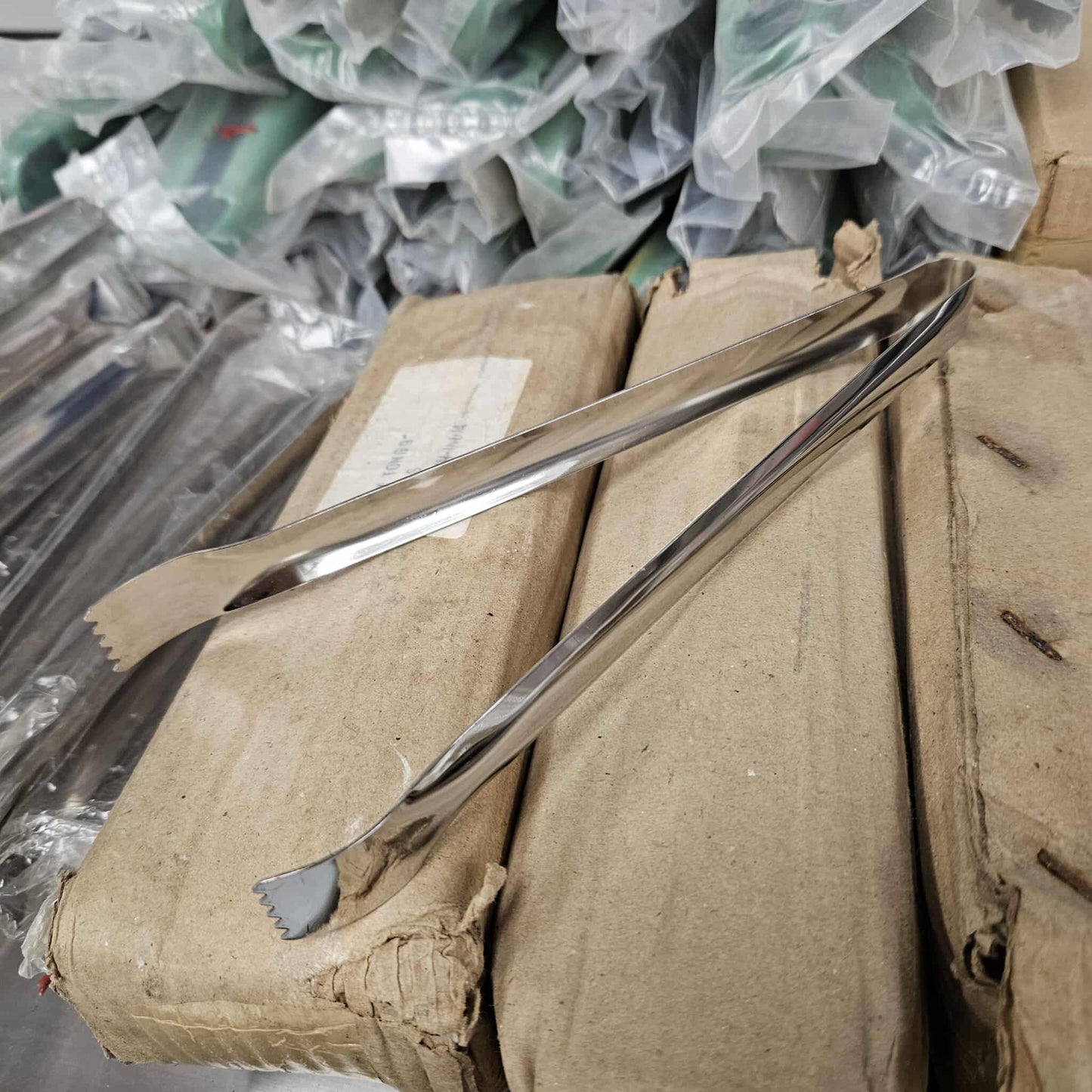 9" Stainless Steel Pom Tongs