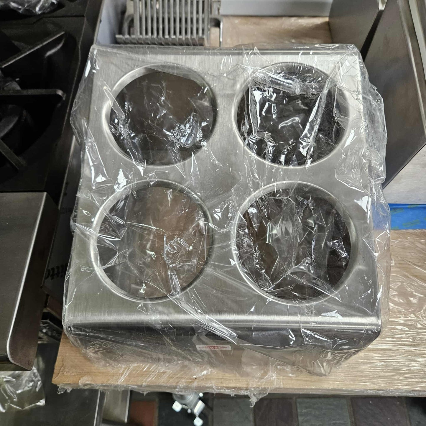 Stainless Steel Four Hole Utensil Organizer