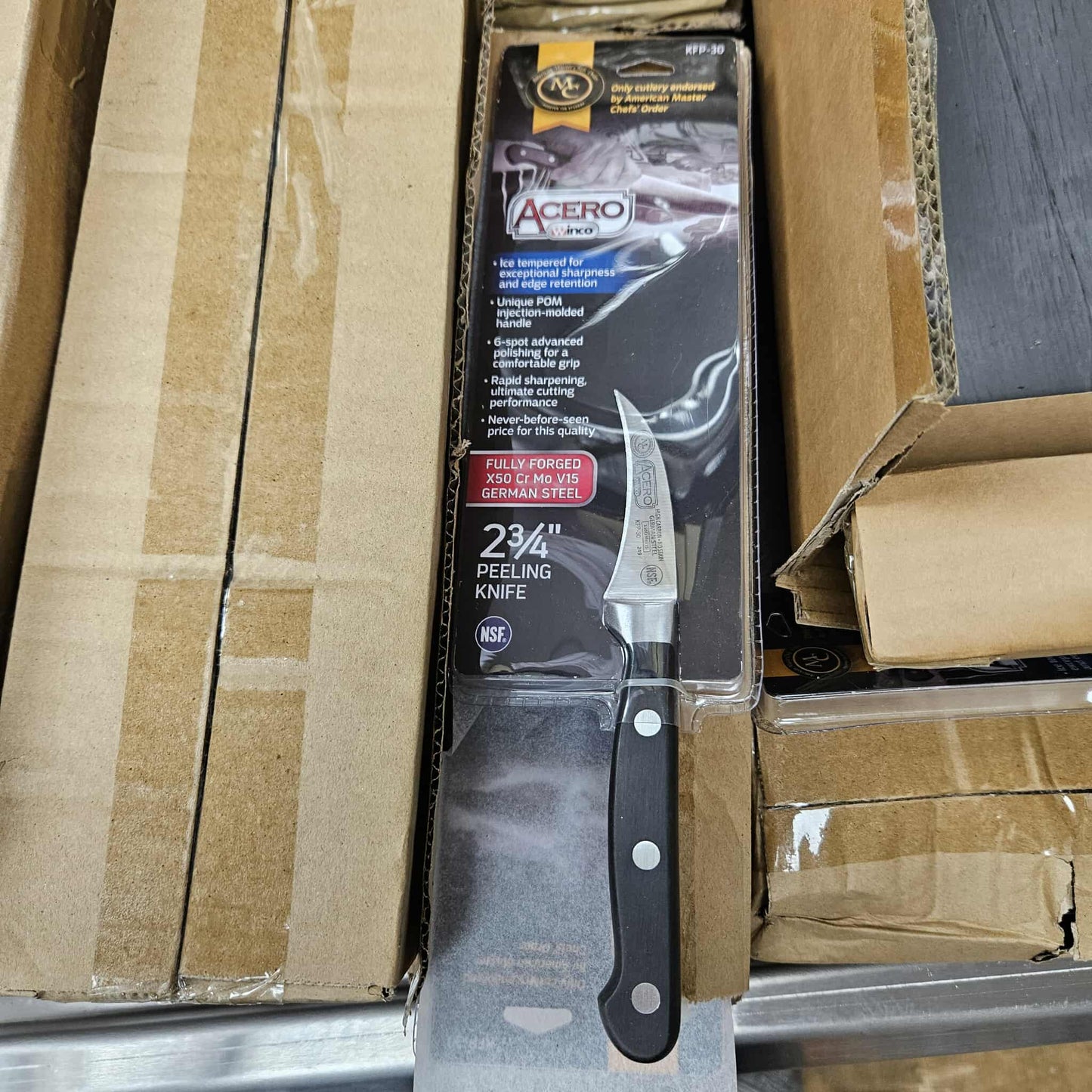 Winco Acero 2 3/4" German Steel Peeling Knife