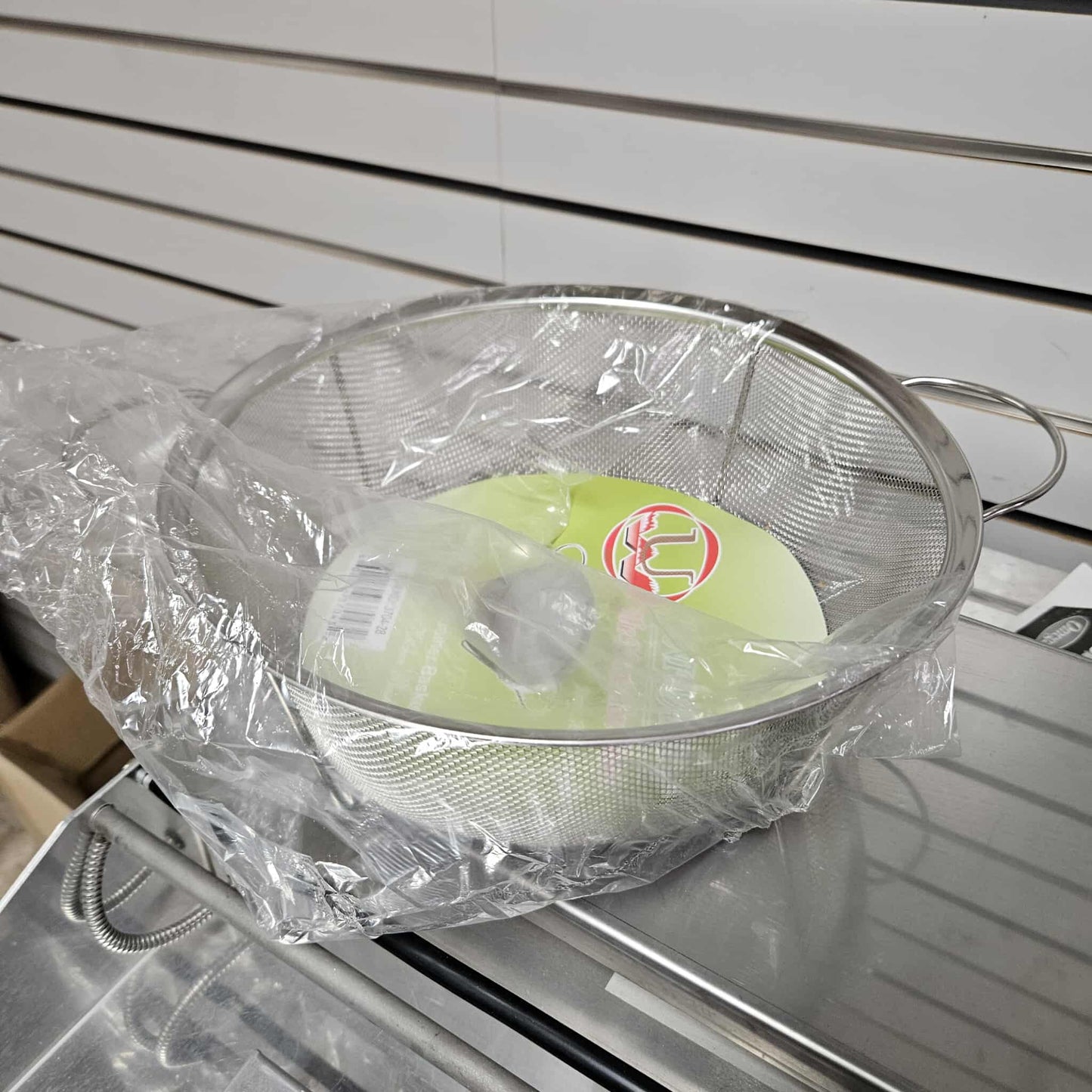 Uniware 12" Stainless Steel Net Basket With Handles