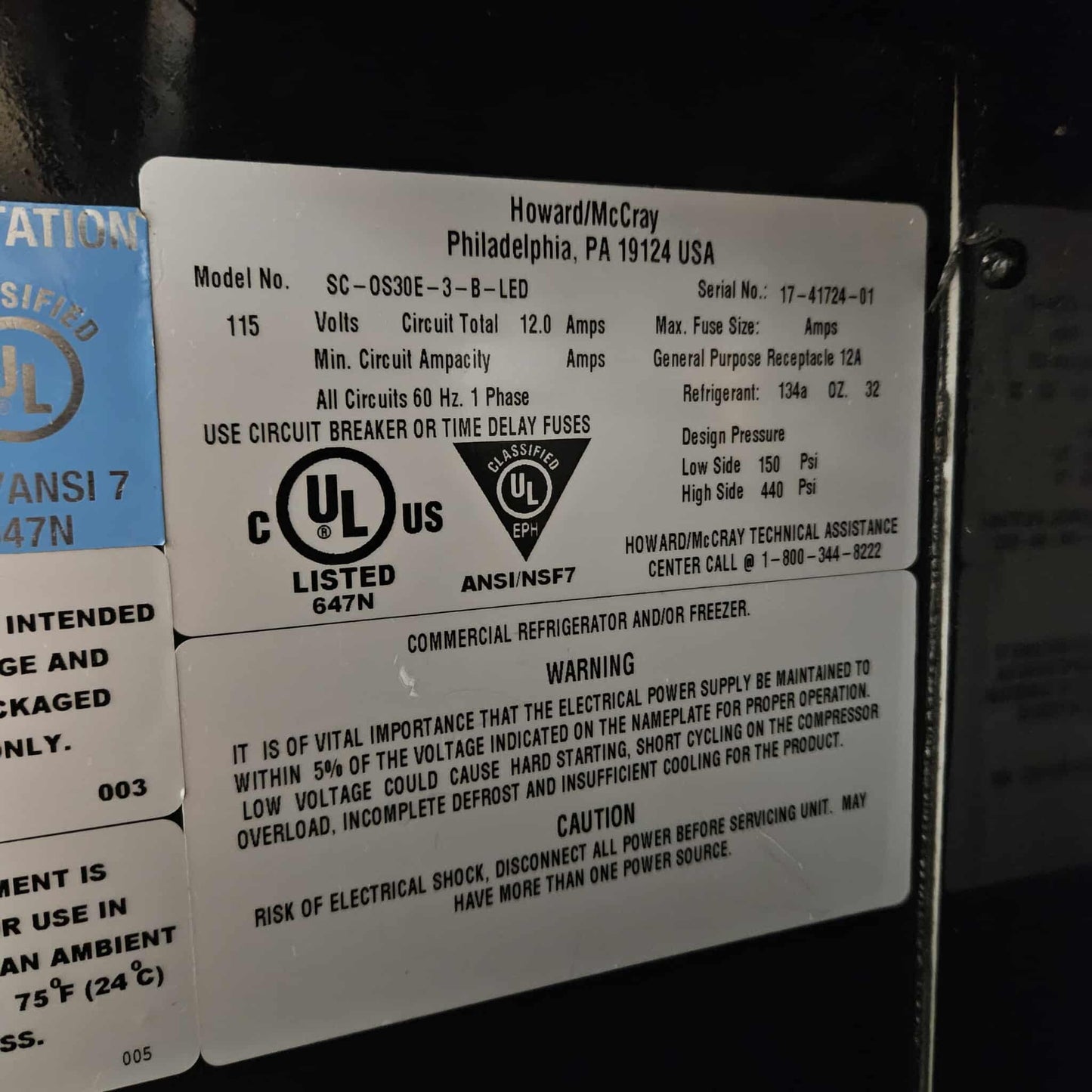 [USED] Howard-McCray SC-OS30E-3-B-LED 39" Horizontal Open Merchandiser Refrigerator