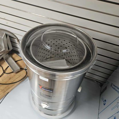 Omcan SDF-20 5 Gallon Stainless Steel Electric Salad Spinner - 110V [OPEN-BOX]