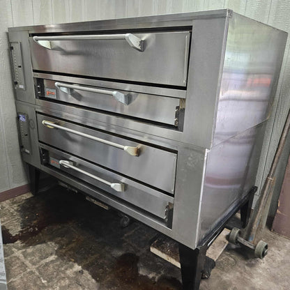 [USED] Marsal SD660 Natural Gas Double Stacked Pizza Deck Ovens