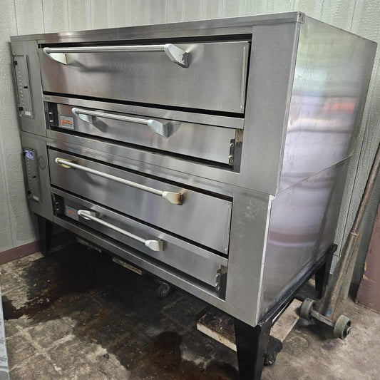 [USED] Marsal SD660 Natural Gas Double Stacked Pizza Deck Ovens