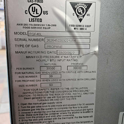 Fortress FGF40L 40lb Deep Fryer - Liquid Propane [DISCONTINUED]